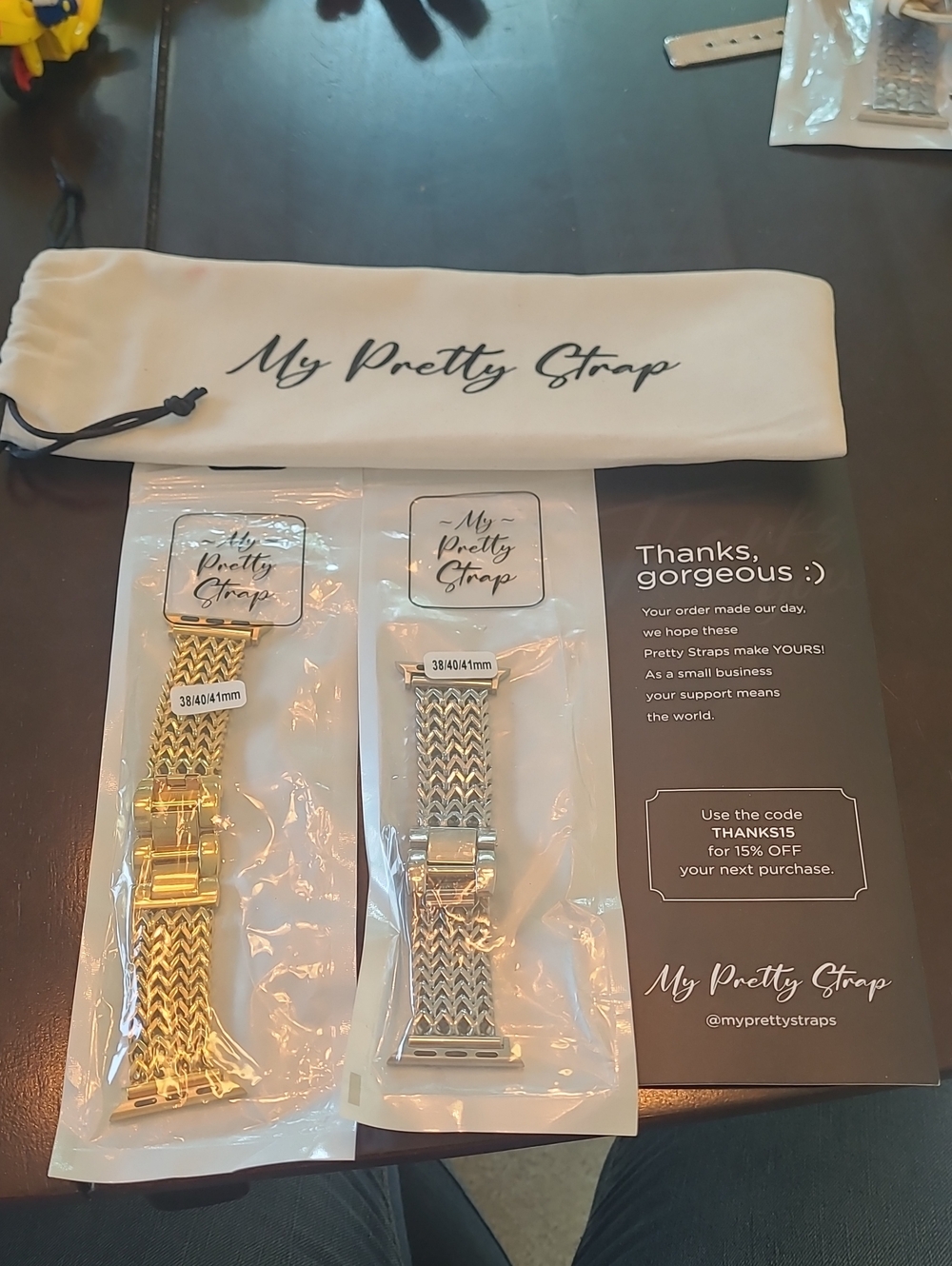Women's Interchangeable Metal Mesh Watch Band – Gold & Silver